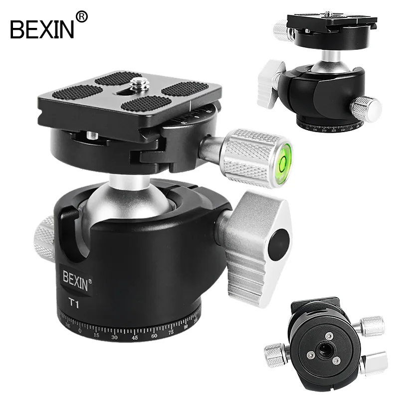 T1 головка штатива панорамная шариковая для съемки Низкопрофильная компактная