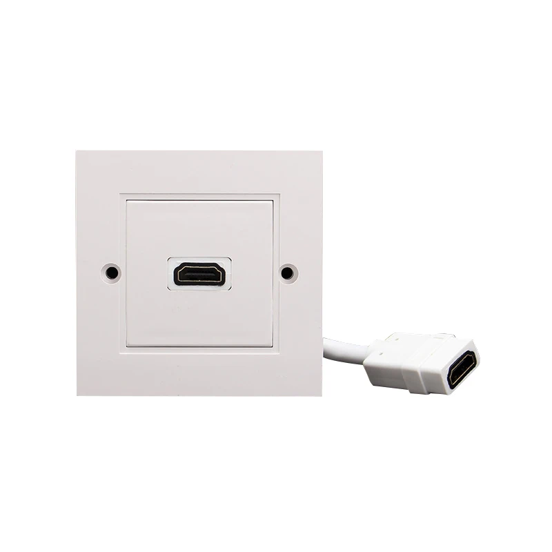 Uk Socket Port Hd Hdmi Wall Panel British With Short Cable Video Plug Charger Electrical | Электроника