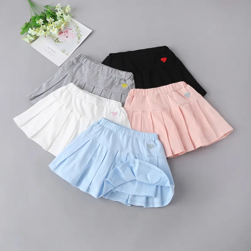 Детская летняя мини-юбка для девочек модная школьная тренировочная