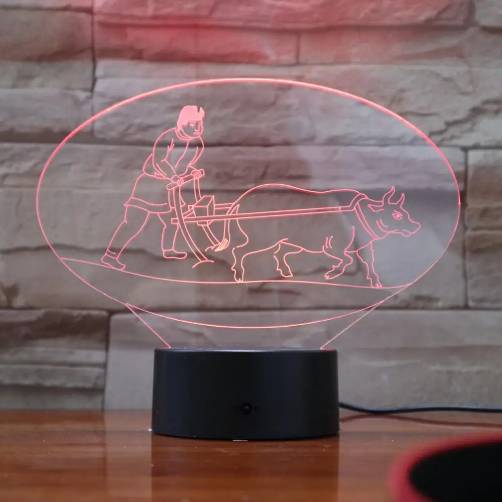 3D лампы китайской культуры 2019 лучшие продажи сенсорный Сенсор Цвет меняется с