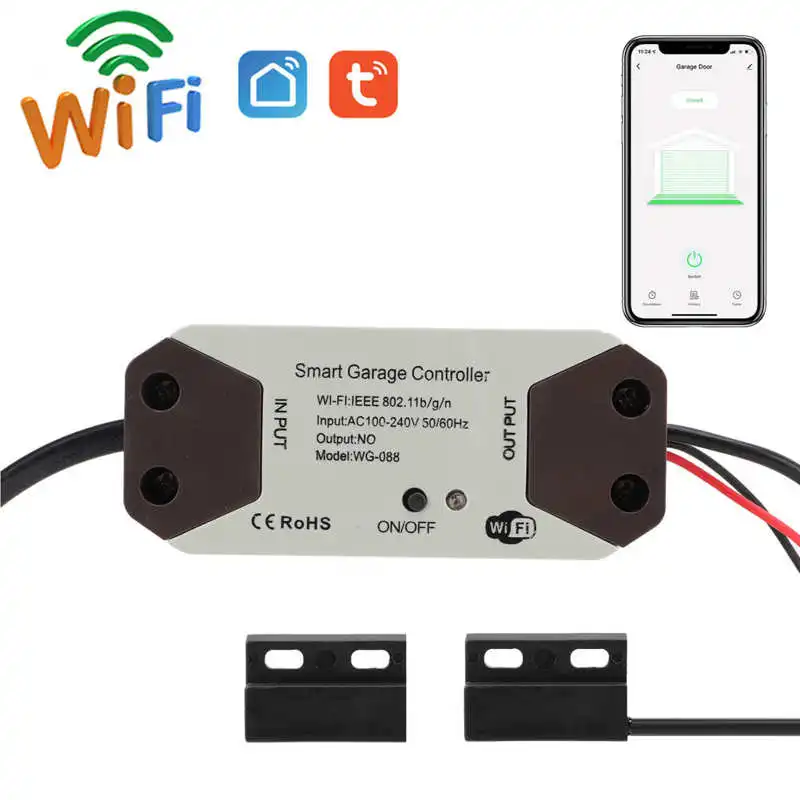 Беспроводной переключатель для гаражных дверей 2 4 ГГц Wi-Fi голосовое управление