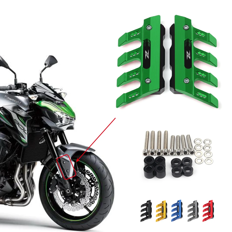 Защита передней вилки мотоцикла для Kawasaki Z125 Z250 Z300 Z750 Z800 Z900 Z1000 Z1000SX | Автомобили и