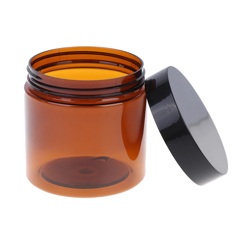 200ml Amber Brown Cosmetic Face Cream Bottles Lip Balm Sample Container Jar Pot Home Organization Jewelry Storage Organizer |
