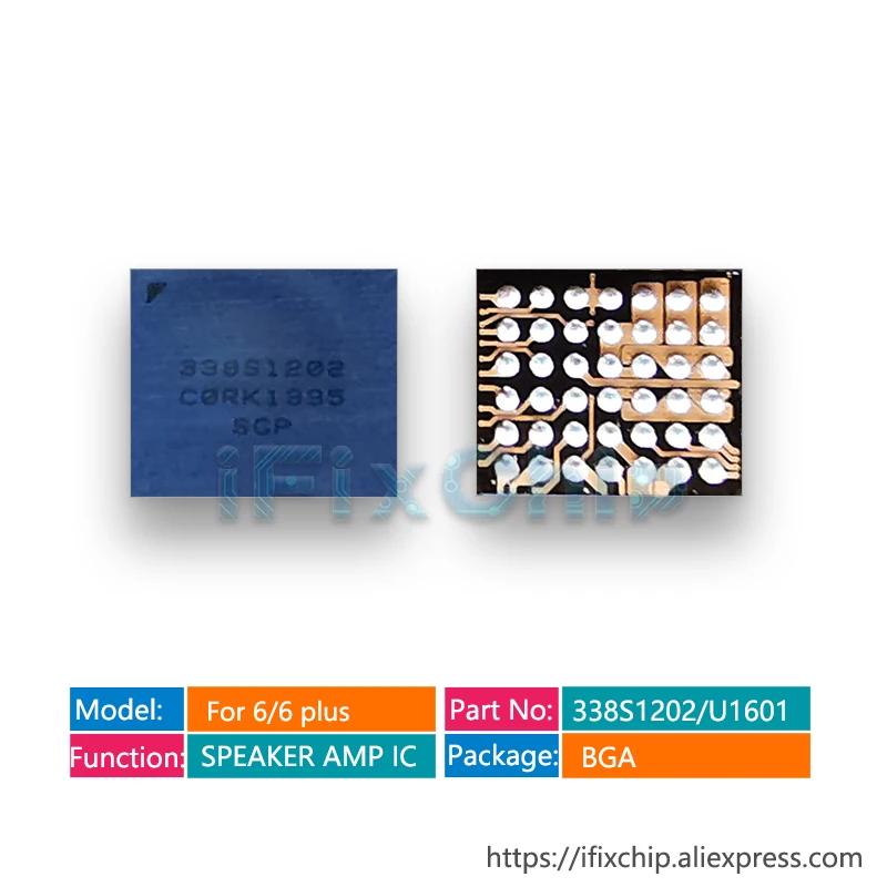 20 шт./лот 338S1202 для iphone 6/6 plus U1601 усилитель динамика маленький аудио IC чип |