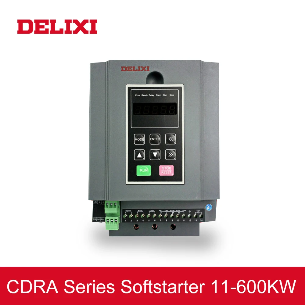 DELIXI мягкий стартер 380 В 3 фазы 75 кВт 93кВт 110 132кВт 160 контроллер скорости водяного