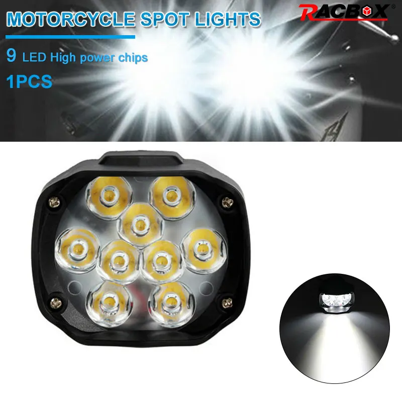 Светодиодный светильник для головы мотоцикла точечный 6500 К белый рабочий