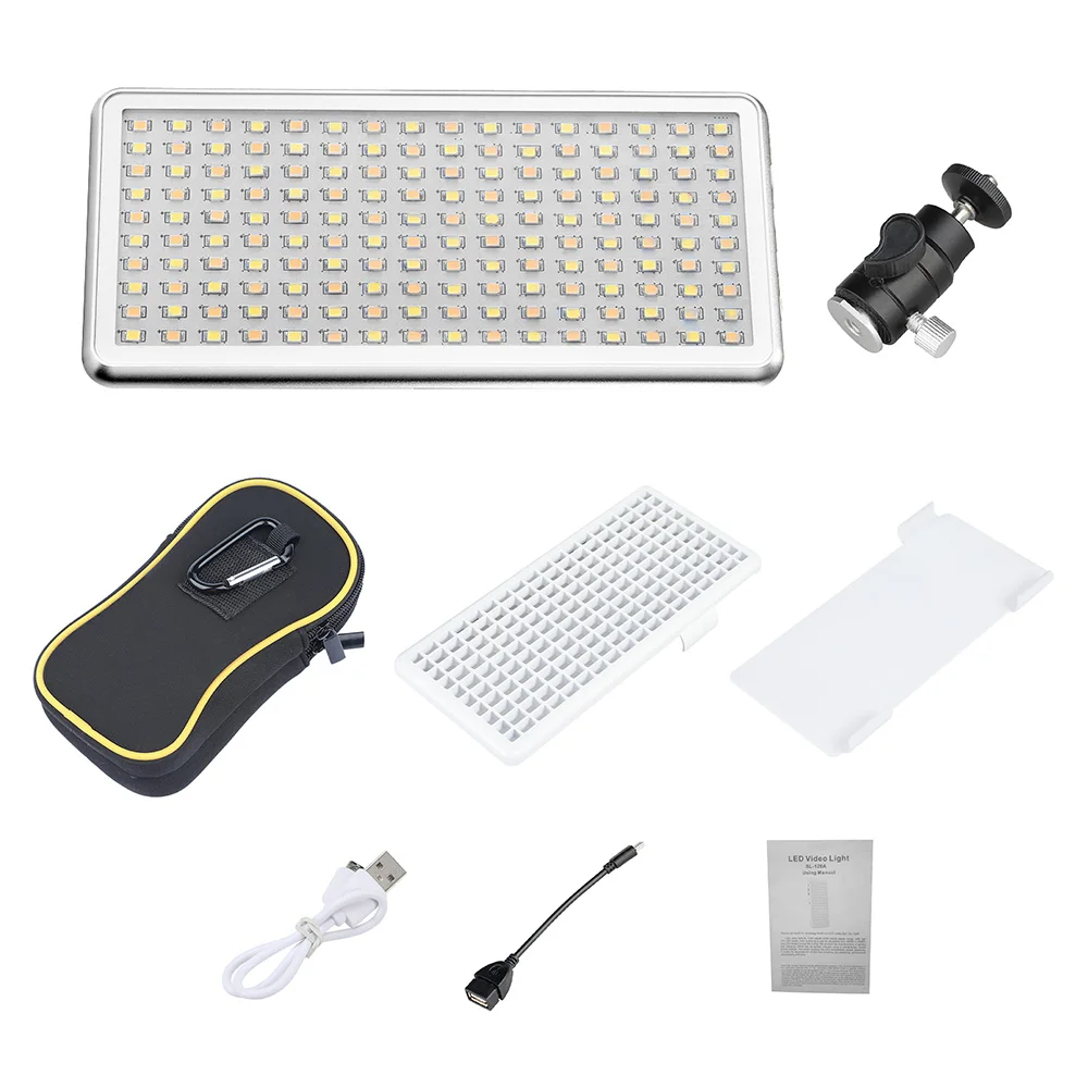 NiceFoto SL-120A 3200K-6500K CRI 96+ LED Video Light Lamp Panel Photography Fill w/ Ballhead for Studio Wedding Live | Электроника