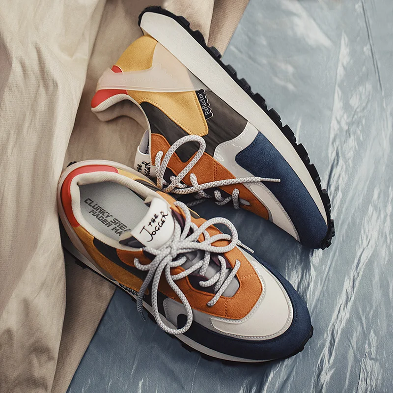 Мужские легкие кроссовки Maden дышащие в стиле ретро со шнуровкой повседневная