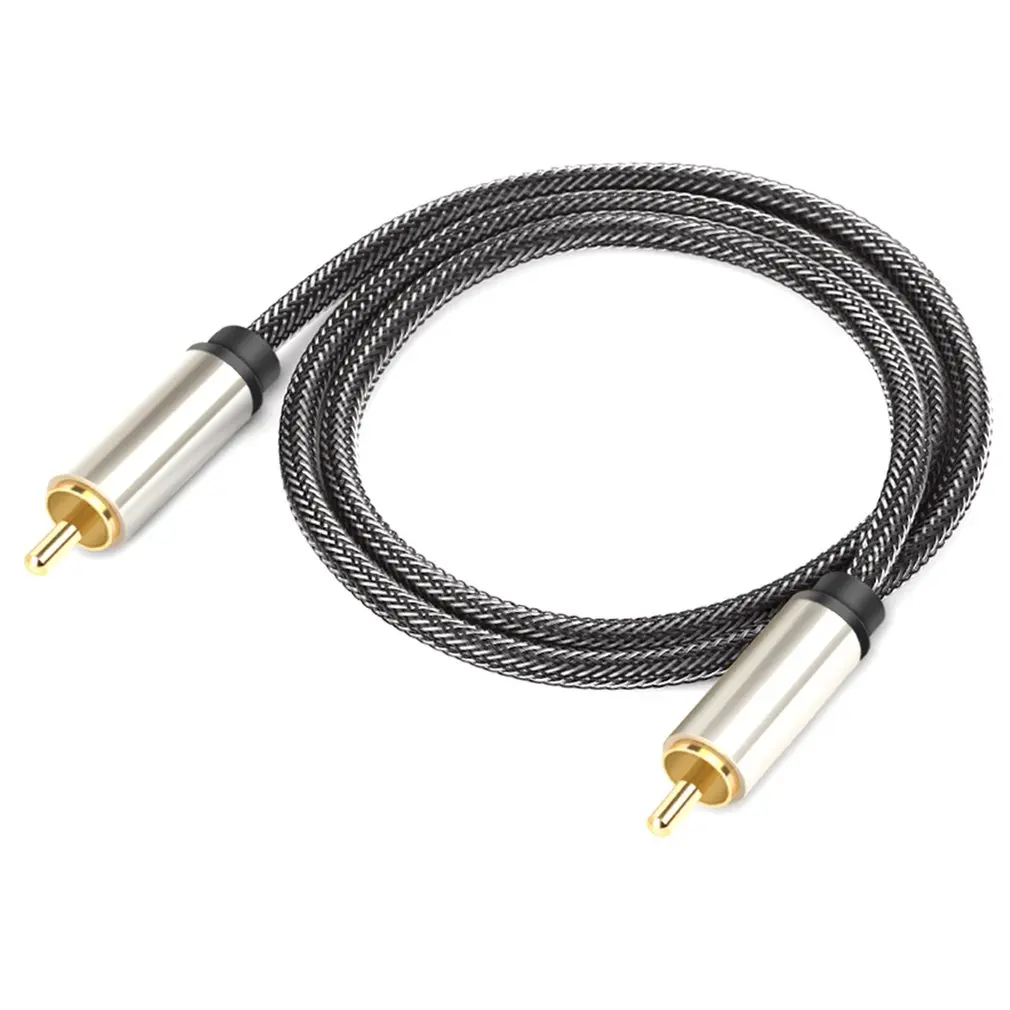 Digital RCA To Male Coaxial Coax Audio Cable TV Subwoofer Cord Gold Plated High-fidelity | Электроника