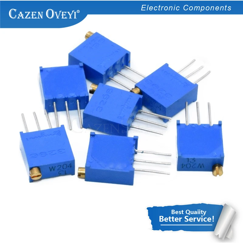 30 шт. потенциометр триммера 3296 Вт 50 100 200 500 Ом 1K 2K 5K 10K 20K 50K 100K 200K 500K 1M 103 100R 200R 500R |