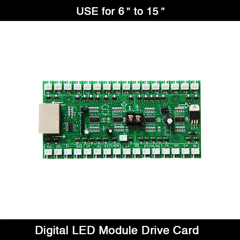 Привод цифровой дисплей для светодиодной АЗС от 6 до 15 дюймов | Электронные
