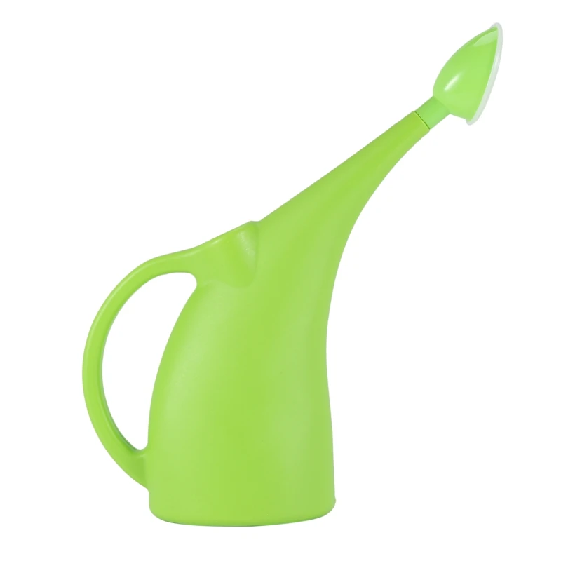 Plastic Small Watering Can Long Spout Pot Container Holder for Indoor Plants 1/2-Gallon with Shower Head Green | Дом и сад