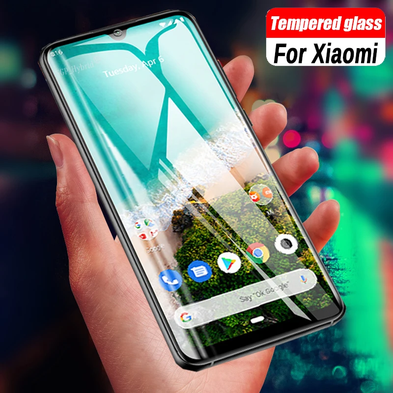 Закаленное стекло с полным покрытием для Xiaomi Mi A3 Защита экрана Lite CC9 CC9e 9 Se Redmi Note 7