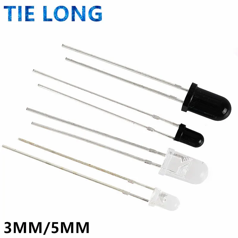 10 пар 3 мм 5 940nm светодиоды инфракрасный излучатель и ИК-приемник диоды 301A для arduino |