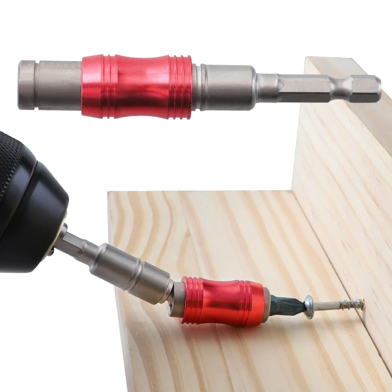 1/4'' Magnetic Screwdriver Bit Holder Adjustable Locking Screw Driver Rod Drive Guide Extensions Pivot Drill For Electric |