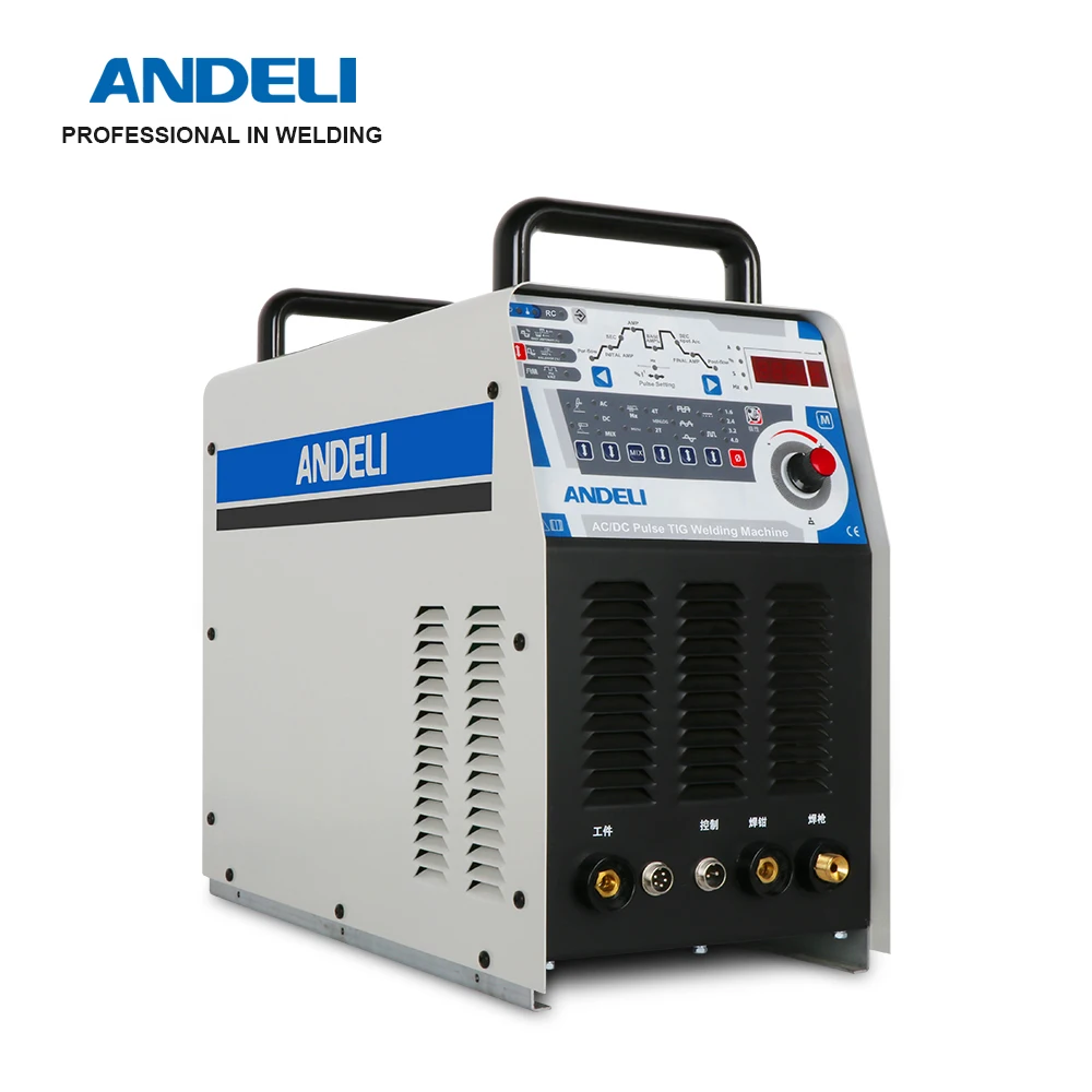 ANDELI TIG-250PAC AC/DC TIG сварочный аппарат для алюминиевой сварки с квадратным