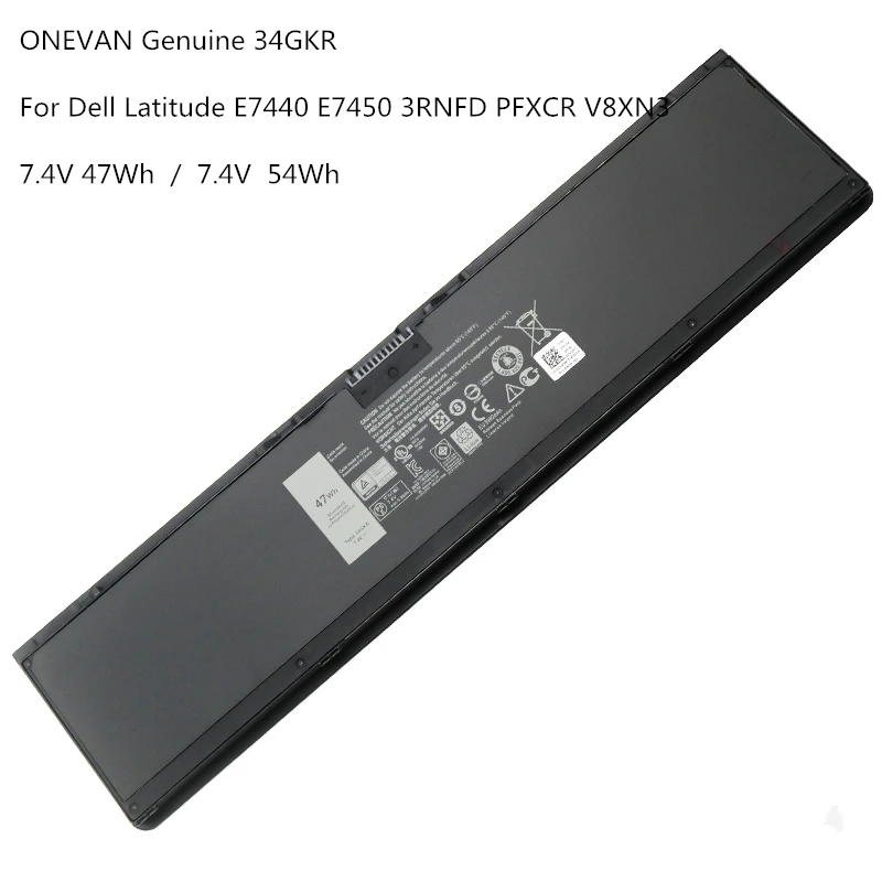 Аккумулятор ONEVAN 34GKR для ноутбука DELL Latitude E7420 E7440 E7450 3rnfd V8XN3 G95J5 0909H5 0G95J5 5K1GW 7 4 в 47 Втч |