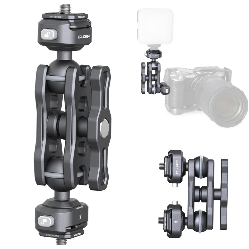 Ulanzi Falcam F22 двойная головка БЫСТРОРАЗЪЕМНАЯ Волшебная рукоятка вращение на 360 °