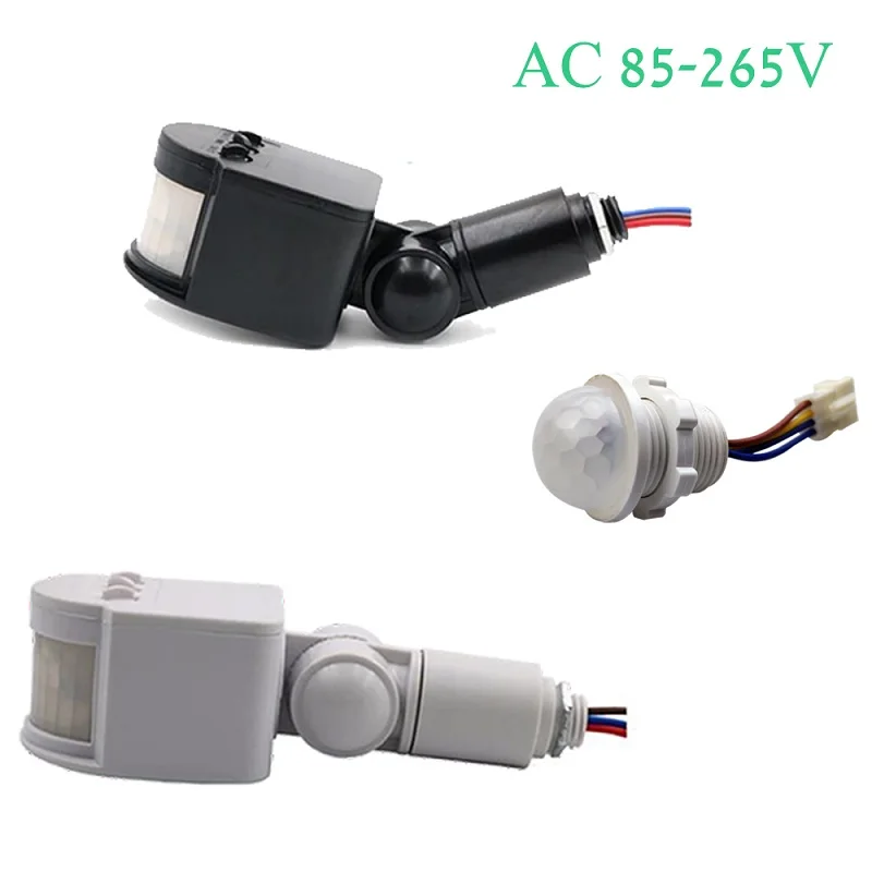 Motion sensor Detector Automatic Corridor Round Outdoor AC 85-265V Low voltage DIY LED Garage Infrared PIR Light Switch | Освещение