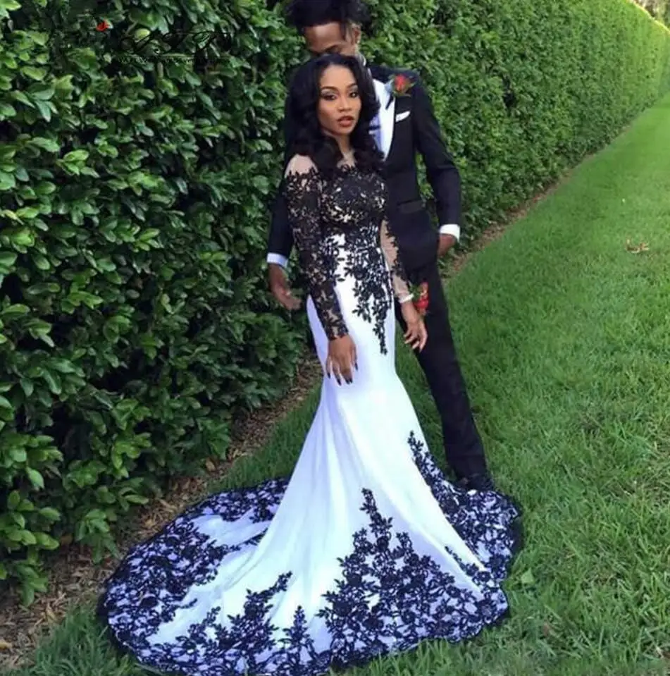 Размера плюс черный Аппликация в готическом стиле свадебные платья Элегантный