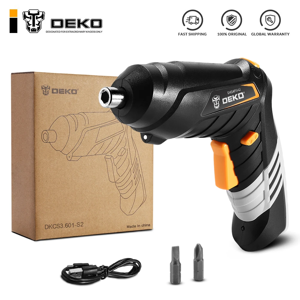DEKO DKCS3.6O1 S1/S2/S3 электрическая Беспроводная отвертка без ключа патрон для зарядки