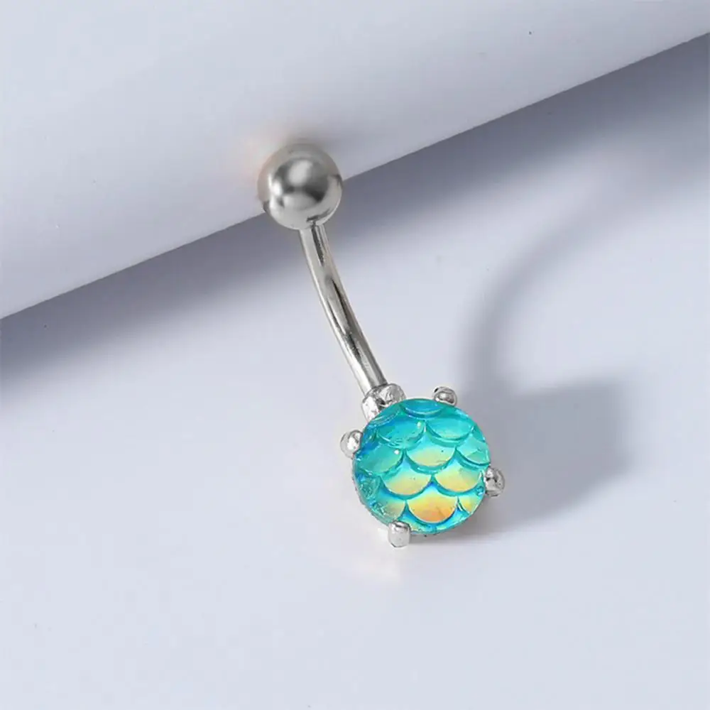 Кольцо-пуговица в виде рыбьей чешуи женское модное Ювелирное Украшение для