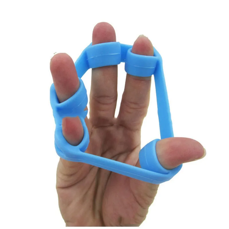 1Pcs Finger Gripper Strength Trainer Outdoor Slim Fitness Tools Resistance Band Hand Grip Wrist Flexible Exercise Accessories - купить по