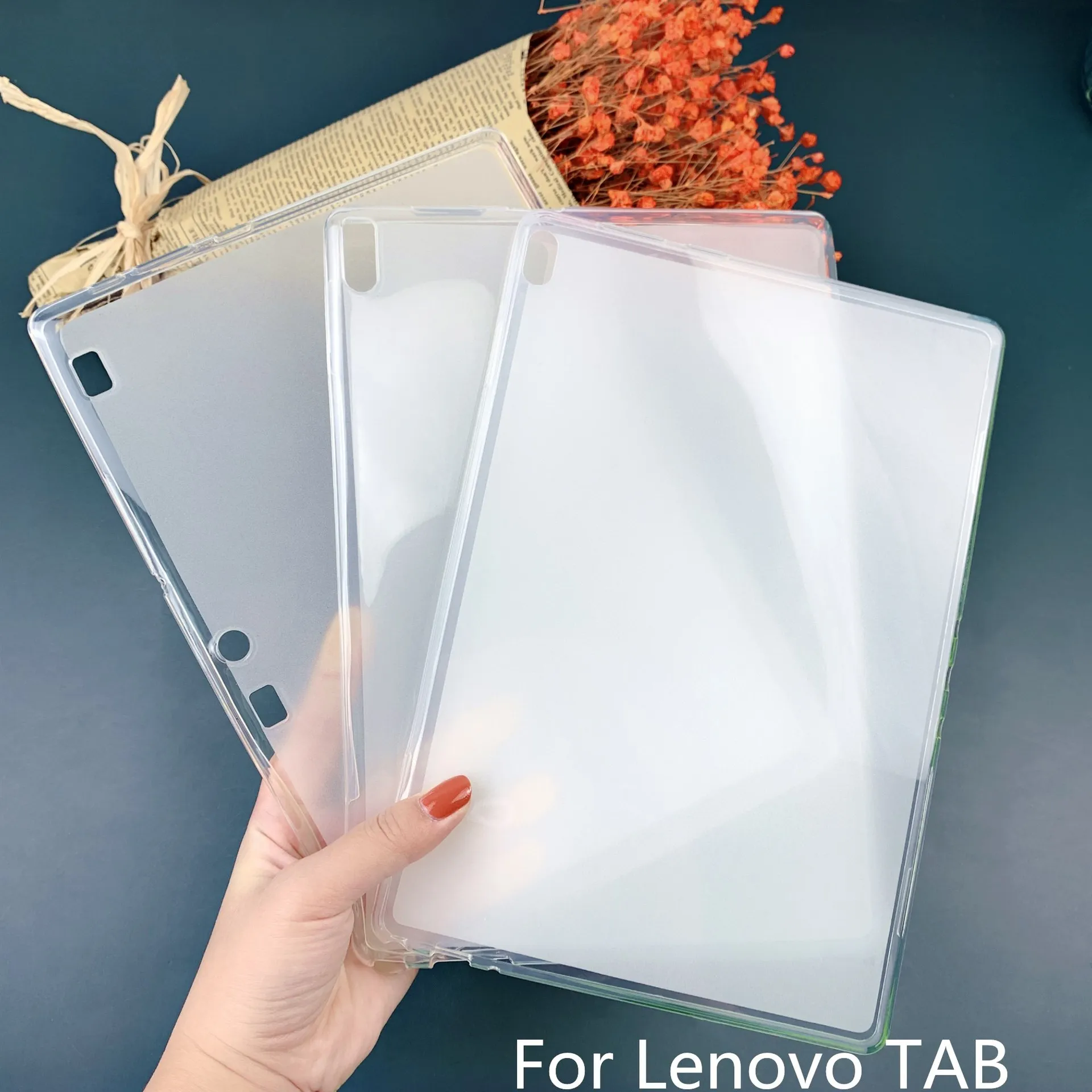 Прозрачный чехол для Lenovo Tab2 A7-10F 20F 30TC tab3 TB-X70F X30F прозрачная задняя крышка из ТПУ