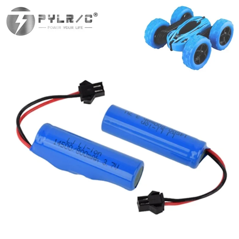 2 шт. 3 7 в 800 мАч перезаряжаемый аккумулятор для JJRC C2 D828 RC автомобиль Запчасти 14500