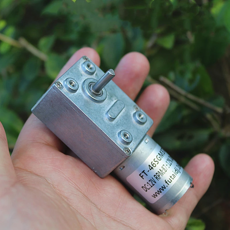 370 редукторный двигатель 7-образный постоянного тока 12 В 87 об/мин | Игрушки и хобби