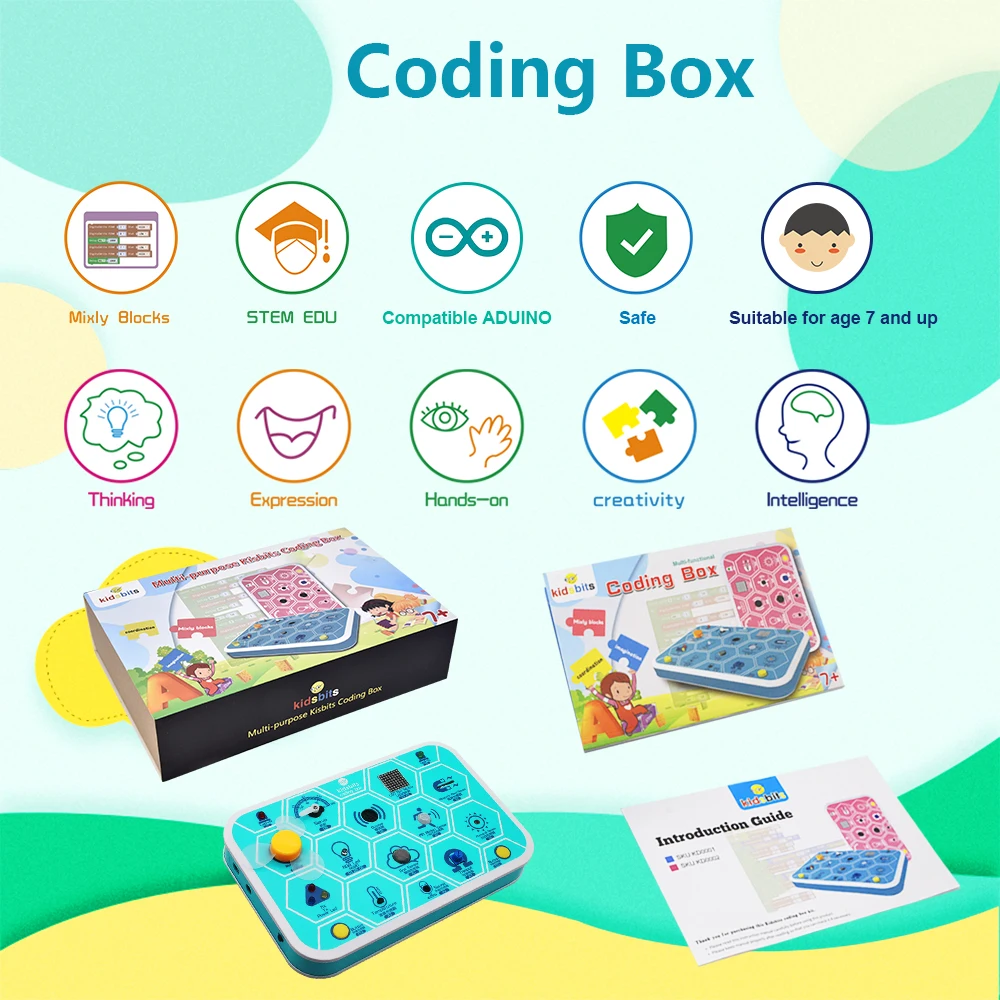 Набор для начинающих Keyestudio Kidsbits V1.0 + Инструкция на компакт-диске Arduino |