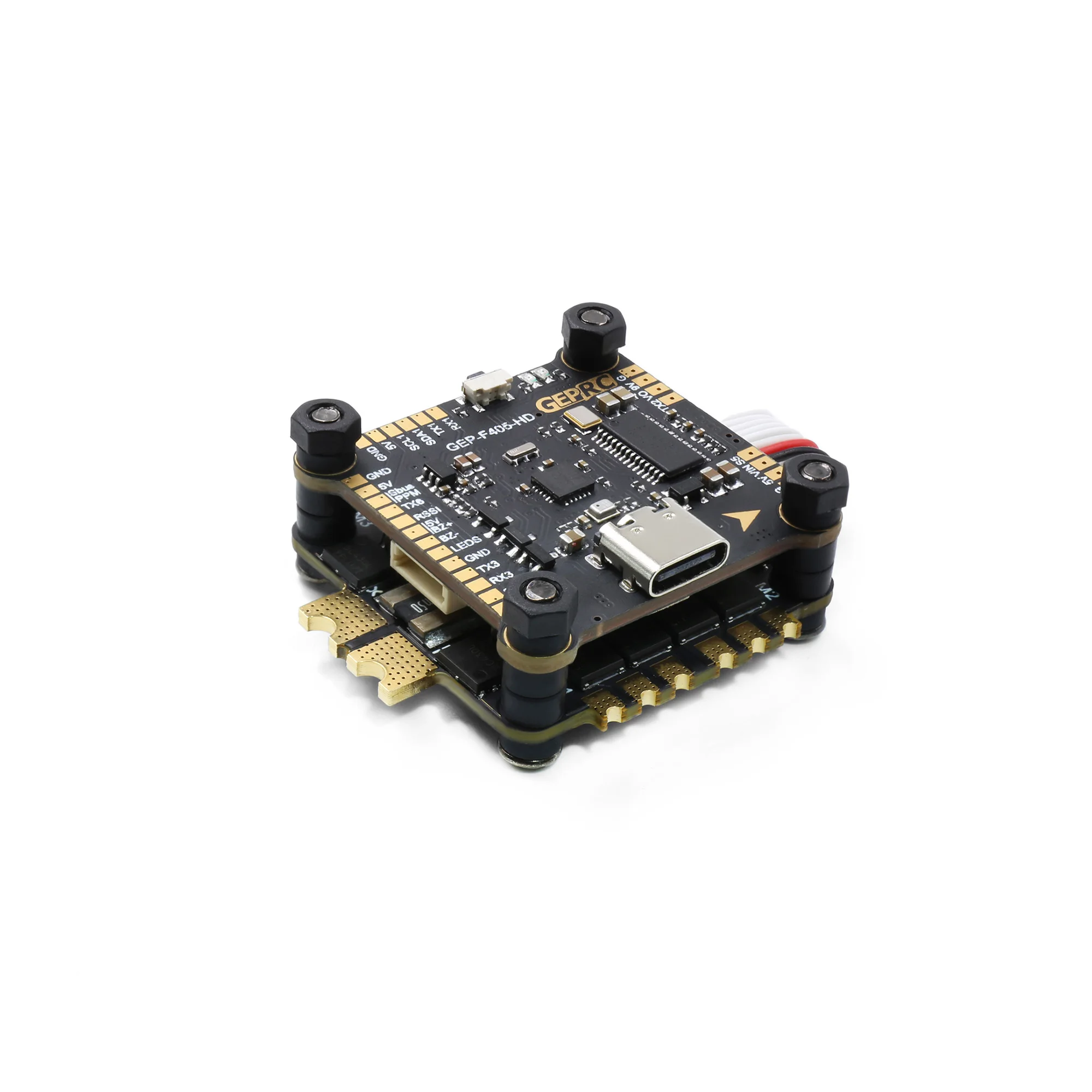 GEPRC GEP-F405-HD Flight Stack Tower F4 Контроллер полета 50A ESC 4-в-1 для гоночного дрона RC DIY FPV |