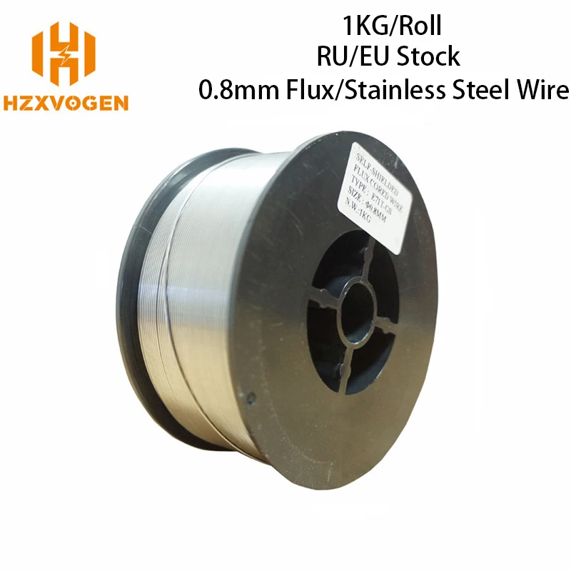 HZXVOGEN Mig проволока из нержавеющей стали газовая без газа с сердечником флюса 0 8 мм 1