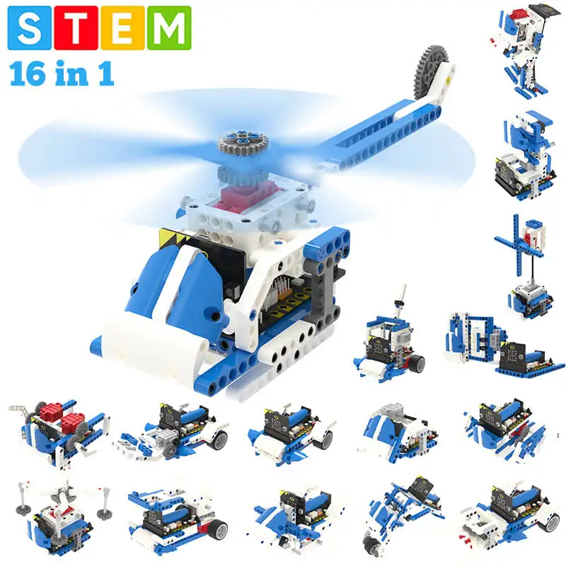 Yahboom 16 in 1 STEM Toys Programmable Robotics Educational Kit Support Python Makecode Programming for Microbit | Игрушки и хобби