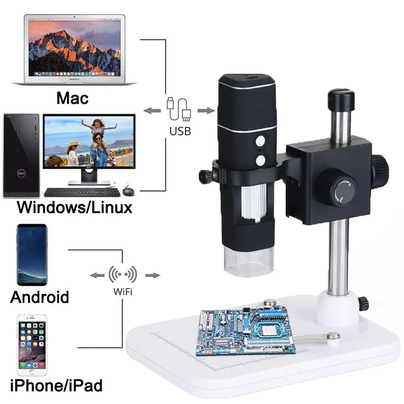 1000X зум Новый Wi-Fi портативный HD детский профессиональный электронный цифровой USB