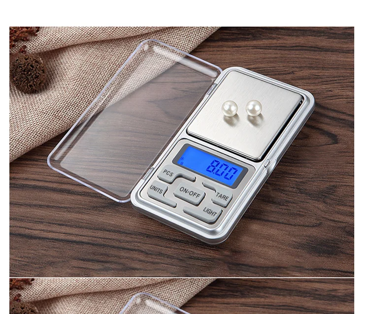Электронные карманные весы с подсветкой 500 г 0 01