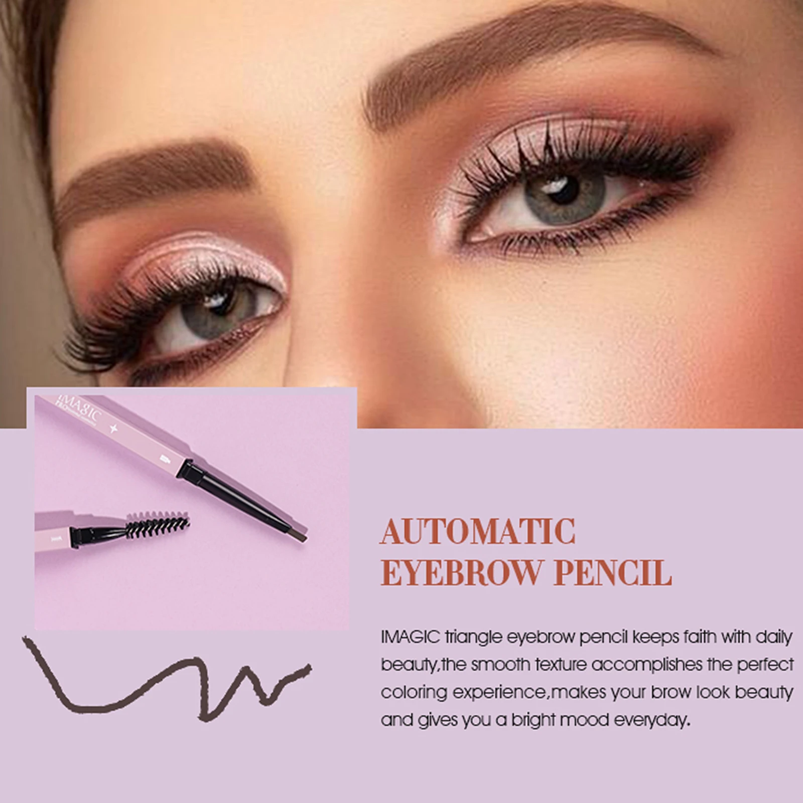 Водонепроницаемый карандаш для бровей долговечная ультра-тонкая зубная щетка с