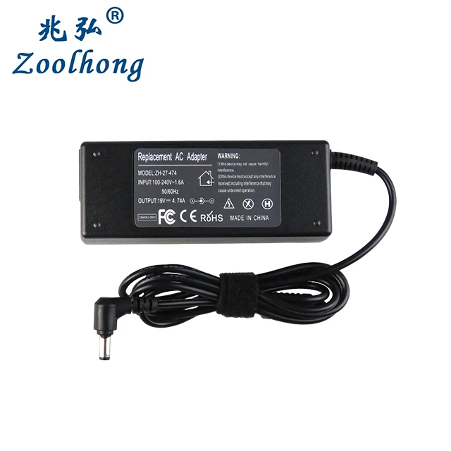 Zoolhong 19V 4.74A AC Adapter For Fujitsu A1120B A3130 A3110D BH531 Q2010B Q2010C Laptop Charger Power Supply | Компьютеры и офис