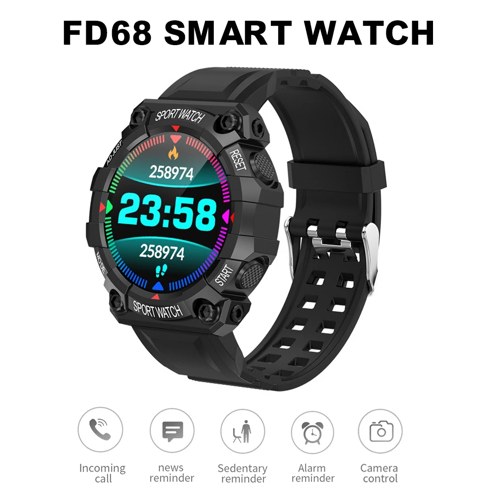 Для мужчин умные часы Шагомер монитор сердечного ритма крови Давление