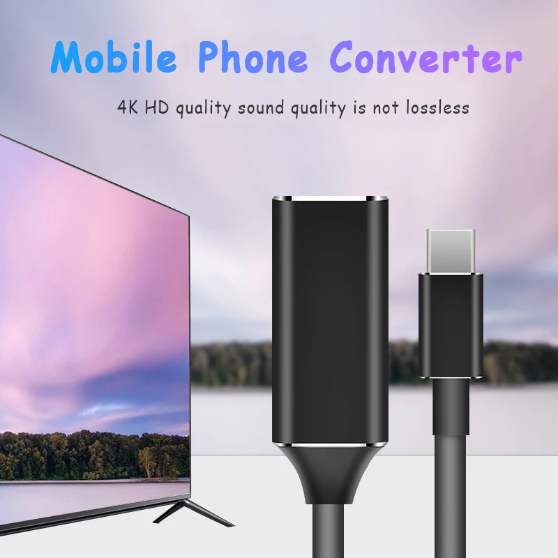 В наличии! 1 шт. Тип с разъемами типа c и HDMI поддержкой 4K HD кабель-переходник для