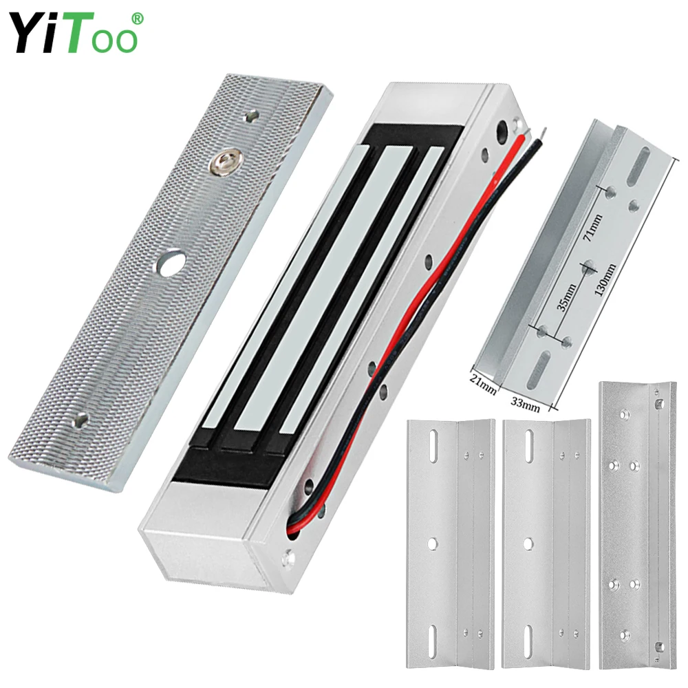 Электрический магнитный замок YiToo 180 кг/фунтов уличный Водонепроницаемый дверной