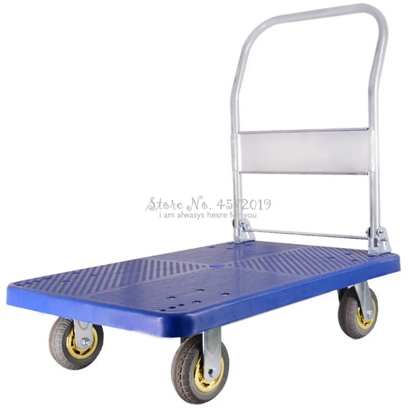 Портативная четырехколесная платформа бесшумная Складная Тележка небольшой