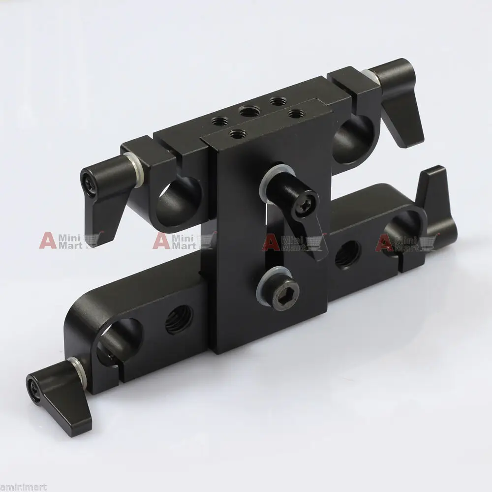 60mm to 100mm Spacing Riser Bridge Adapter 15mm Rod Clamp fr Studio Support System LWS Arriflex ARRI Film Camera Rig Matte Box |