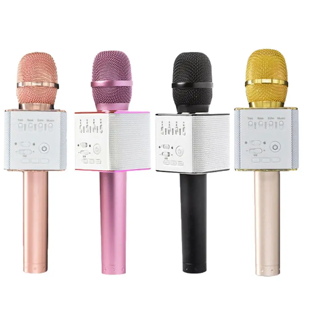 Q9 металлический Беспроводной Bluetooth караоке KTV вечерние музыкальные пения ручной