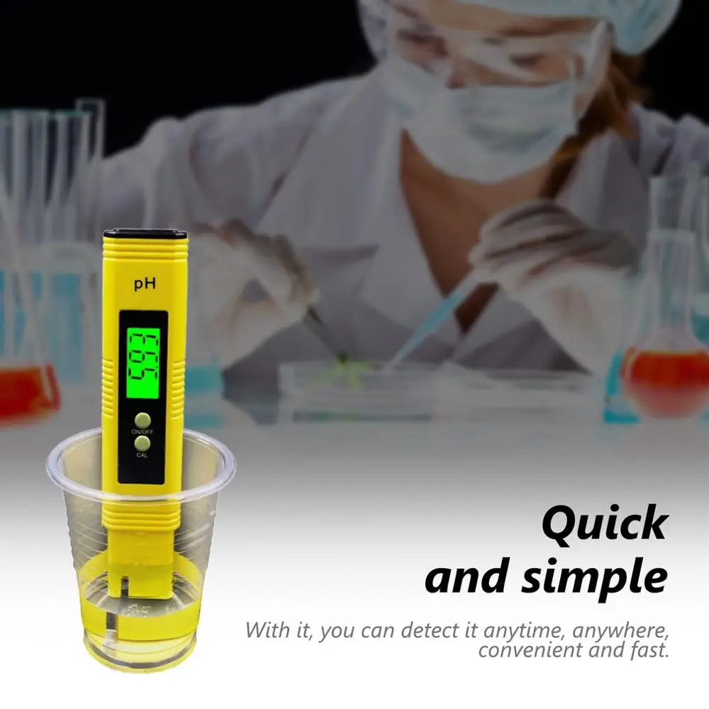 Тестовый Ph метр карандаш с подсветкой тестовый измеритель кислотности тестер