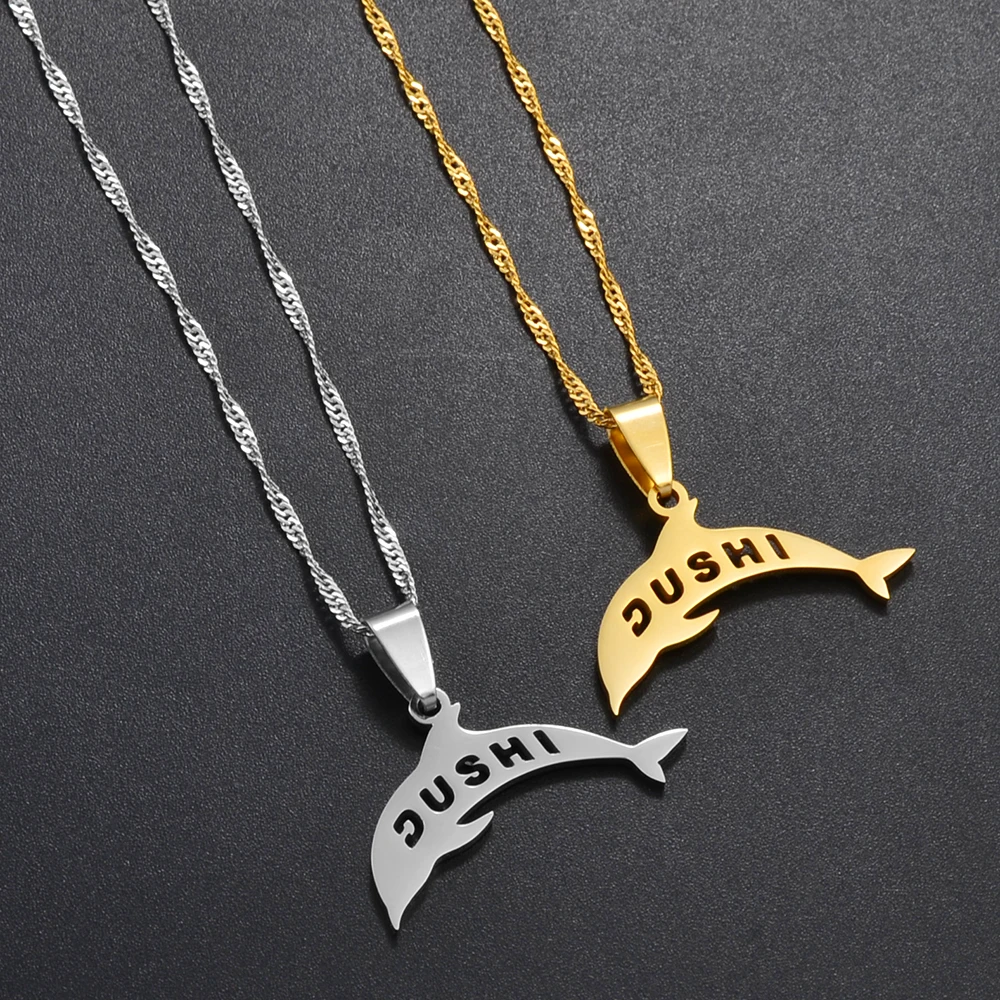 Ожерелье с подвеской в виде дельфина Anniyo Curacao ювелирные изделия Dushi для женщин и