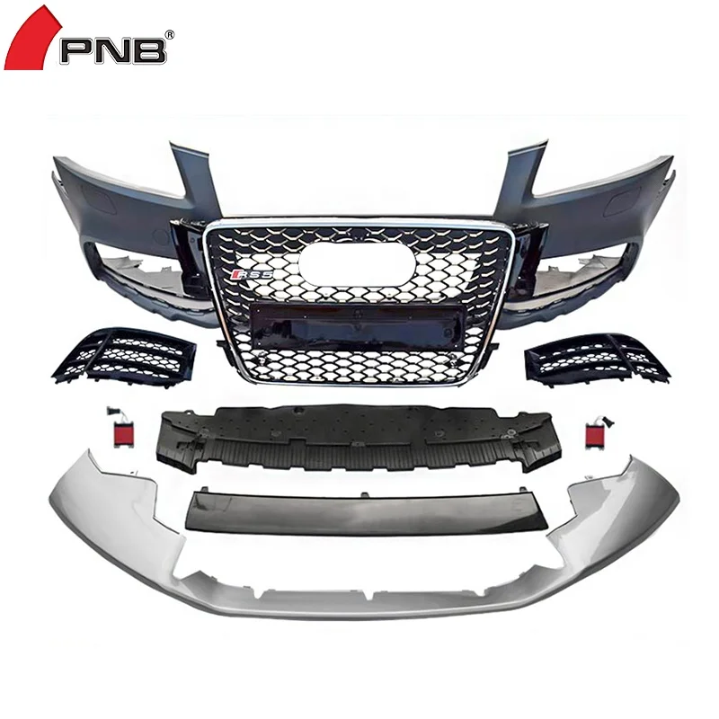 Автомобильный передний бампер facelift RS5 стиль с грилем для audi A5 S5 2009 2010 2011