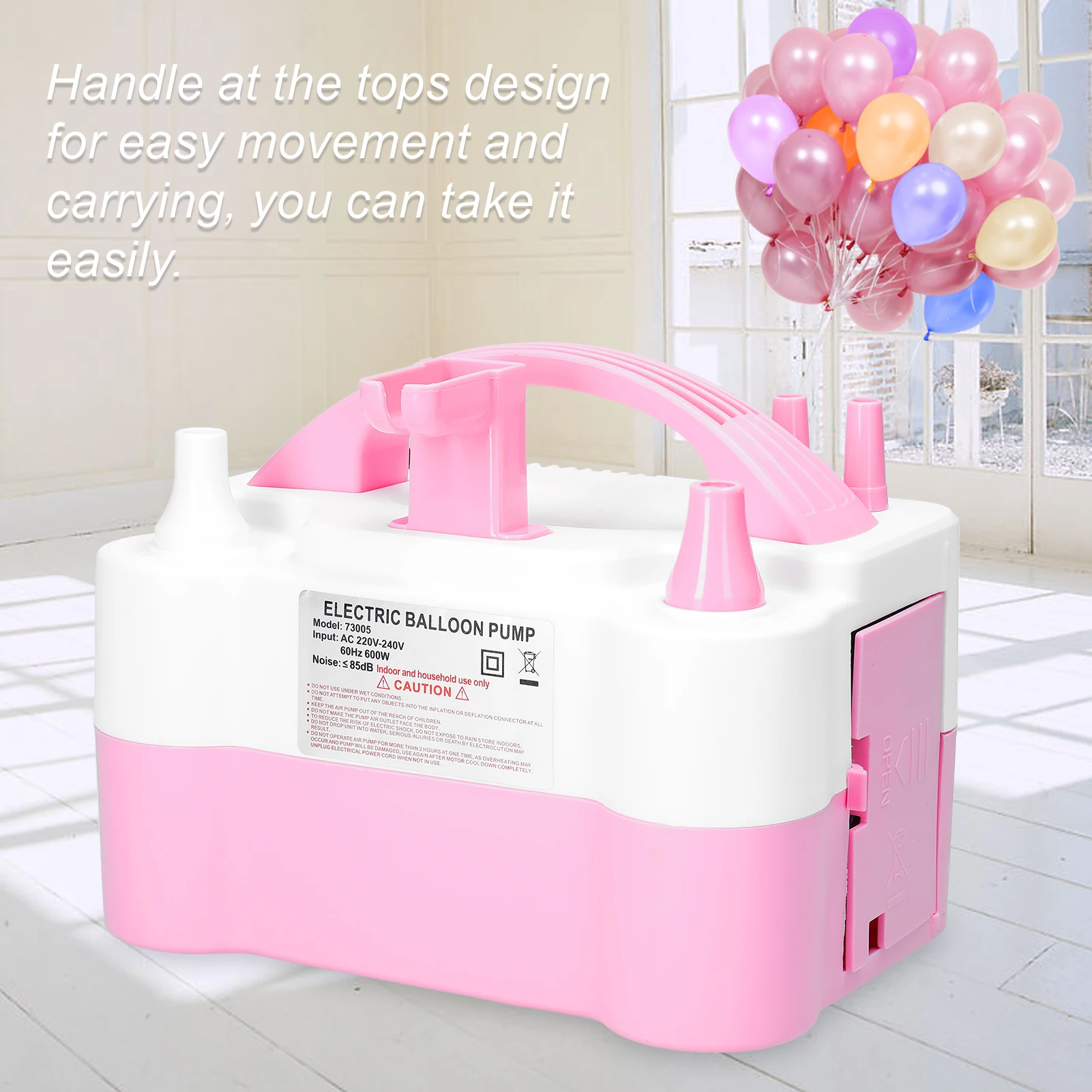 Электрический воздушный насос с двумя соплами 600 Вт электрический компрессор -