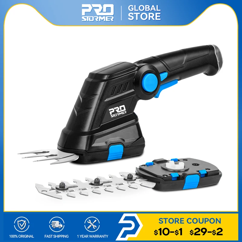 Электрический кусторез PROSTORMER 2 в 1 3 6 В беспроводной с зарядкой от USB домашний
