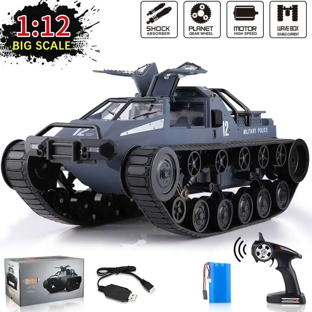 Пульт управления JJRC в масштабе 1:12 для полицейского танка-внедорожника всепогодного использования 360° переворот 4WD высокоскоростная электрическая игрушка на 2,4 ГГц.